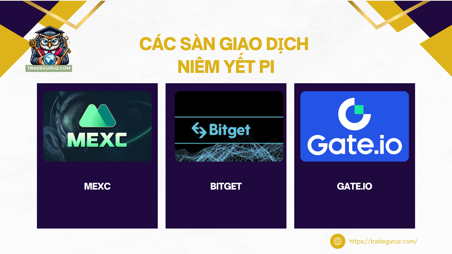 Các sàn giao dịch uy tín có thể bán Pi hiện nay